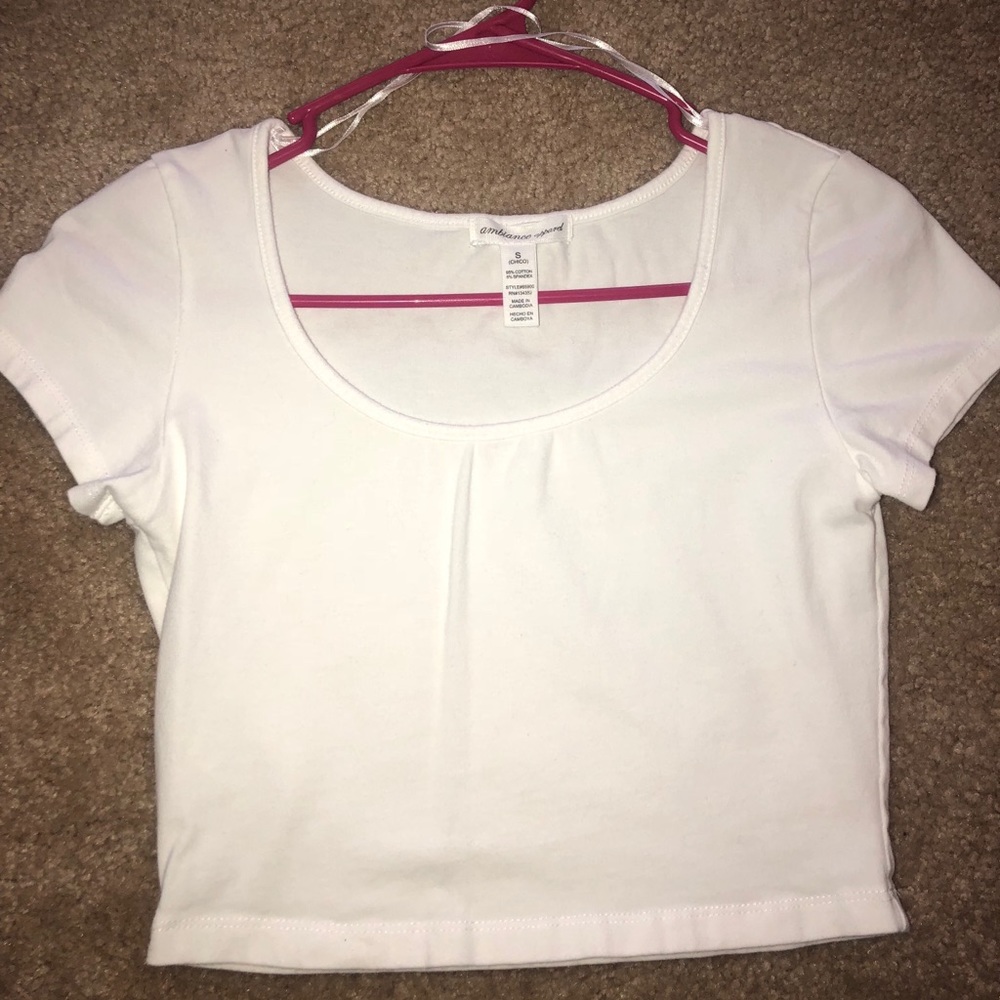 White crop top